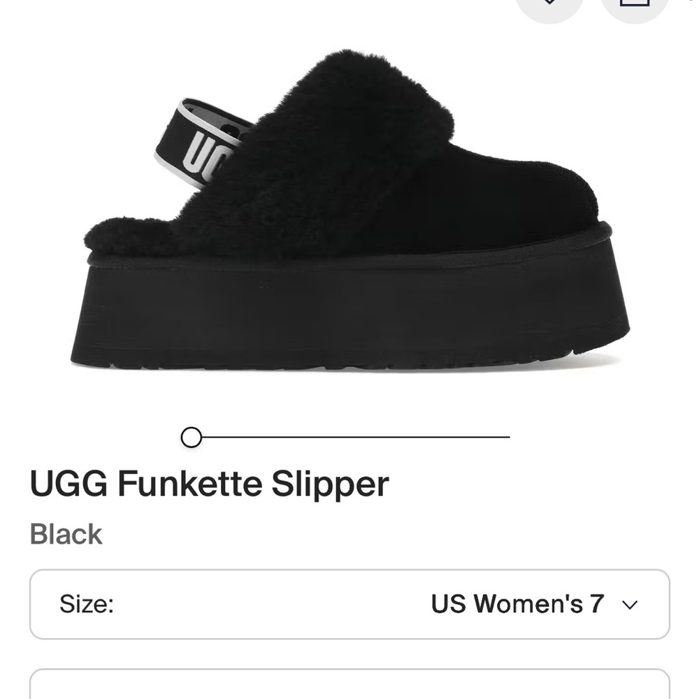 UGG Funkette Women's Slipper in Black